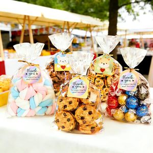Bolsas de Celofán para Regalos de 6x10 Pulgadas, Bolsas Transparentes con Cierres de Alambre para Galletas, Dulces, Recuerdos de Fiesta de Cumpleaños - Product Image 3