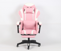 Fauteuil inclinable pivotant à vérin à gaz 3 points, réglable, avec audio Bluetooth et éclairage RGB, en maille et similicuir PU, pour joueurs PC - Design contemporain et abordable