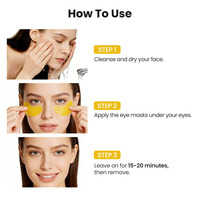 Masque pour les yeux bio à la luteine cristalline, vitamine E, niacinamide, éclaircissant, raffermissant, anti-poches, anti-âge, sans silicone, sans parabène