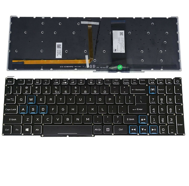 Notebook for Acer Predator Helios 300 PH315-53 PH317-54 PH315-53-786B US  English Backlit Keyboard