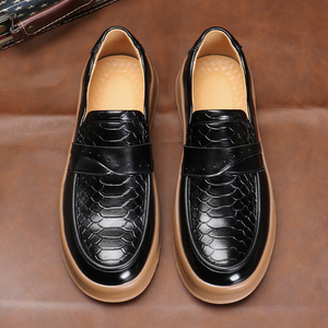 Summer Dress Shoes <b>Big</b> <b>Toe</b> Retro Height Increasing Oxford Shoes Breathable Waterproof Walking Style Shoes - Product Image 3