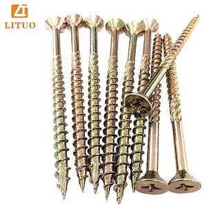 Vis à bois galvanisées au zinc jaune Vis de pont Vis de clôture <span class=keywords><strong>Torx</strong></span> Drive T17 Tip pour bois extérieur enduit d'époxy et clôture extérieure - Product Image 2