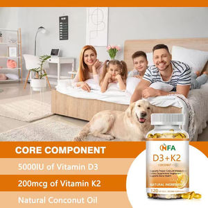 ซอฟต์เจล D3+K2 ผสมน้ำมันมะพร้าว อาหารเสริมสำหรับผู้ใหญ่ ช่วยเสริมสร้างการเผาผลาญและสุขภาพกระดูก ขายดี - Product Image 3