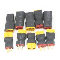 Adaptateur Uangel T mâle vers XT60 mâle, adaptateur T femelle vers XT60 femelle pour connecteur de batterie LiPo d'hélicoptère RC et quadricoptère