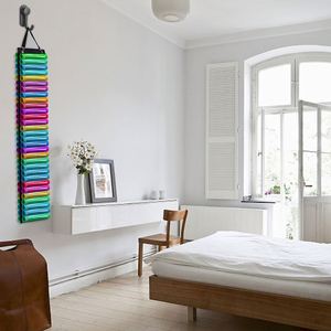 New 60 Grids Storage Organizer Hanging Door Bags <b>Vinyl</b> Storage Rack Large Capacity Craft Tools Buggy Bag - Product Image 4