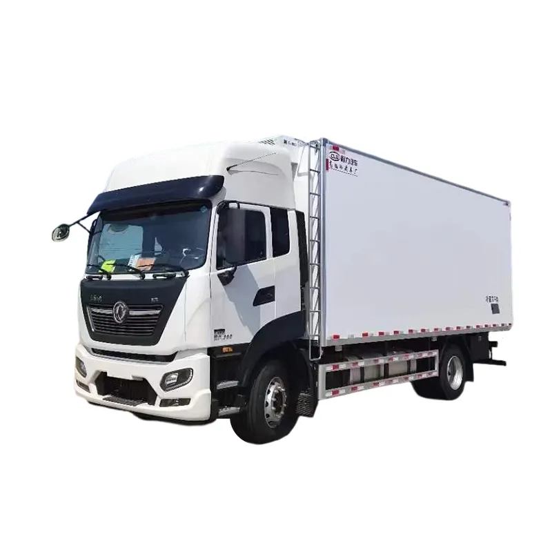 Caminhão frigorífico dongfeng 12 ton, capacidade de carga, caminhão van freezer
