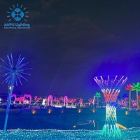 Ensemble d'éclairage LED géant RGB Anpu Lighting, étanche IP44, pour la maison, les festivals, les parcs, les décorations, Noël, Halloween, les mariages, 90 CRI, pur blanc