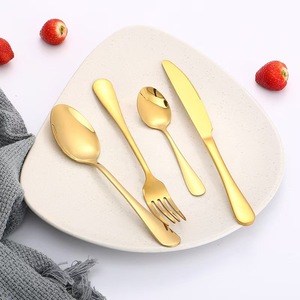 Set di <span class=keywords><strong>posate</strong></span> in acciaio inossidabile per uso alimentare da 24 pezzi lavabile in lavastoviglie per feste con ristorante domestico 6 stoviglie <span class=keywords><strong>posate</strong></span> per nozze - Product Image 3