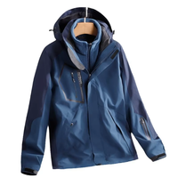 Veste softshell trois-en-un pour l'automne et l'hiver, unisexe, imperméable, coupe-vent, taille XL, polyester épais, randonnée en plein air