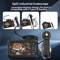Endoscopio Industrial Rígido de Doble Lente de 4.0mm, Sonda de 30cm, Boroscopio Portátil para el Hogar, Cámara de Inspección HD de 7 Pulgadas para Tuberías y Cilindros
