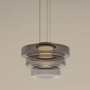 Lustre de <span class=keywords><strong>plafond</strong></span> pour îlot de cuisine, abat-jour en verre vert, lustres de salle à manger, luminaire suspendu en verre moderne, éclairage suspendu - Product Image 2