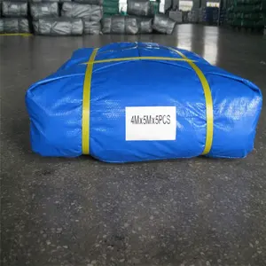 PE nuovo materiale 25 piedi x 40 piedi per uso generale blu Poly Tarp