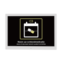 Écran LCD de 15 pouces avec wi-fi, prévisions météorologiques, montage mural, calendrier numérique, horloge de jour, rappel de médicaments, réveil intelligent pour les personnes âgées