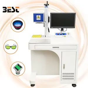 20W 30W 50W Máy khắc laser kim loại vòng Sliver trang sức nhựa quang bàn sợi Laser đánh dấu