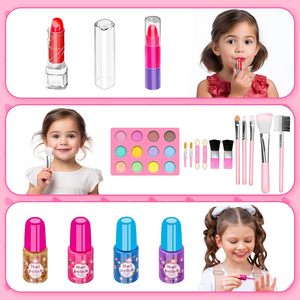 Juego <span class=keywords><strong>de</strong></span> <span class=keywords><strong>Maquillaje</strong></span> <span class=keywords><strong>de</strong></span> Juguete <span class=keywords><strong>para</strong></span> <span class=keywords><strong>Niñas</strong></span>, <span class=keywords><strong>Maleta</strong></span> <span class=keywords><strong>de</strong></span> <span class=keywords><strong>Maquillaje</strong></span> con Set <span class=keywords><strong>de</strong></span> Brochas y Accesorios - Product Image 3