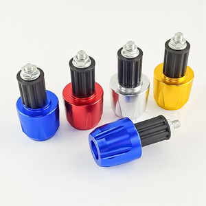 ปลั๊กแฮนด์ไจ้หยี่ 6 ชิ้น สีดำ แดง เงิน น้ำเงิน ทอง สำหรับรถจักรยานยนต์ ดีไซน์เสริมความแข็งแรงป้องกันการตก - Product Image 2