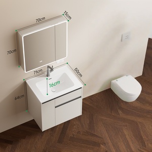 Multi functional Japanese style drawer <b>basket</b> integrated basin bathroom cabinet <b>for</b> <b>storage</b> - Product Image 6