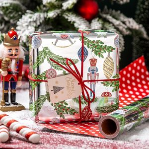 Burymento Christmas <b>Wrapping</b> <b>Paper</b> Reversible Silver Nutcrackers 17 In X 32.8 Ft Gift Craft Packaging - Product Image 3