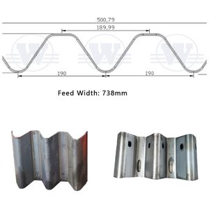 High-Speed Three-Wave Highway Guardrail Roll Forming <b>Machine</b> High-Speed <b>Tile</b> Forming <b>Machine</b> - Product Image 6