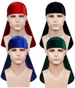 Buy Velvet Durag / Du-rag / Do-rag / Bandana Unisex Dark Red