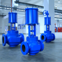 Vanne de régulation de pression pneumatique industrielle Ackam DN250 avec une durée de vie longue durée et une conception durable pour les environnements difficiles et les milieux vapeur