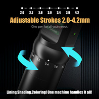 Ambition 2.0-4.2mm Verstelbare Slag Draadloze Tatoeagemachine Pen - Professioneel Rotatie Elektrisch Apparaat voor Body Art & Tatoeëerders