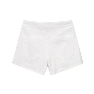 TRAFSHE Women 2 Piece Set V-Neck Sleeveless Button Vest <strong>Top</strong> + Elegant Splicing High Waist Zipper Shorts Women Suits