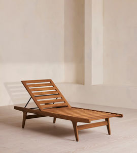 Muebles de teca natural duraderos y multifuncionales de lujo moderno de alta calidad, silla de salón para tomar el sol para jardín al aire libre - Product Image 6