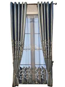 Elegante floreale ricamato pieghettato tende di alta qualità tessuto oscurante per soggiorno camera da letto uso Hotel ufficio - Product Image 2