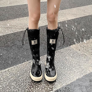 Botas de Lluvia de Mujer Novedad 2025, Botas de Lluvia Altas hasta la Rodilla para Montar, Botas de Lluvia Impermeables de Verano para Mujer - Product Image 4