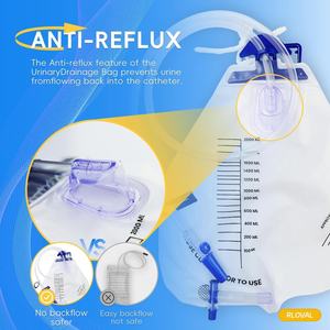 ถุงเก็บปัสสาวะแบบใช้แล้วทิ้งขนาดใหญ่ 2000 มล. ผลิตจาก PVC/PE/PES สำหรับผู้ใหญ่ พร้อมสายสวนปัสสาวะ จัดส่งข้ามประเทศ - Product Image 3