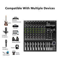 Carte son multifonctionnelle GAX-M8, table de mixage studio 8 pistes pour les performances sur scène