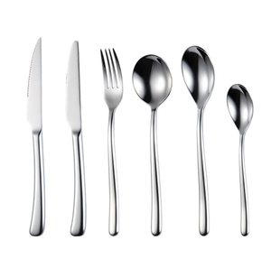 ช้อนปลาและมีดเนยสแตนเลสสีเงิน DFU232 สำหรับโรงแรม - Product Image 1