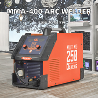 DANENG Poste à souder MIG portable à onduleur CE 250A pour soudures sous gaz CO, pour fonte et acier au carbone 220V