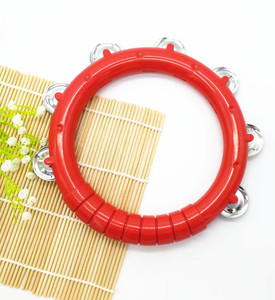 Instrumentos musicales de percusión para niños Tamborin, agitador de ritmo de desarrollo, tambor de percusión de mano, juguetes a la venta - Product Image 6