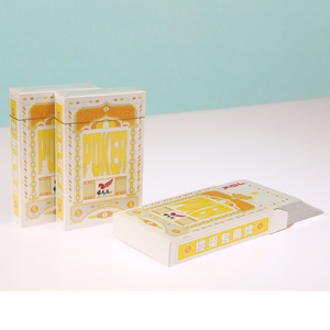 Luxury Yellow Paper Poker Deck Custom Printed Paper <b>Playing</b> <b>Cards</b> Flexible Personalized Game <b>Cards</b> for Gift and Casino Night - Product Image 1