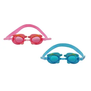Silicone & pc anti-fog and uv lenses waterproof sporti children swimming goggles