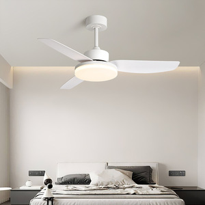 Ventilatore da Soffitto con Luce per Soggiorno, Sala da Pranzo e Camera da Letto, Stile Nordico, Controllabile da Remoto e App, Silenzioso, Spettro Completo, Alta Potenza del Vento - Product Image 4