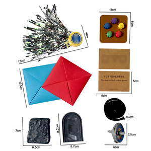 Set di Giochi Tradizionali Coreani, Dadi per Feste, Accessori Quadrati, Circolari e Triangolari, Gioco di Abilità Familiare in Plastica, Set Gonggi Jack in Confezione Regalo per Bambini - Product Image 4
