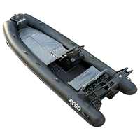 Sport 16ft RIB480 bateau à coque en V profond PVC/Hypalon/Orca bateau pneumatique rigide en aluminium à vendre