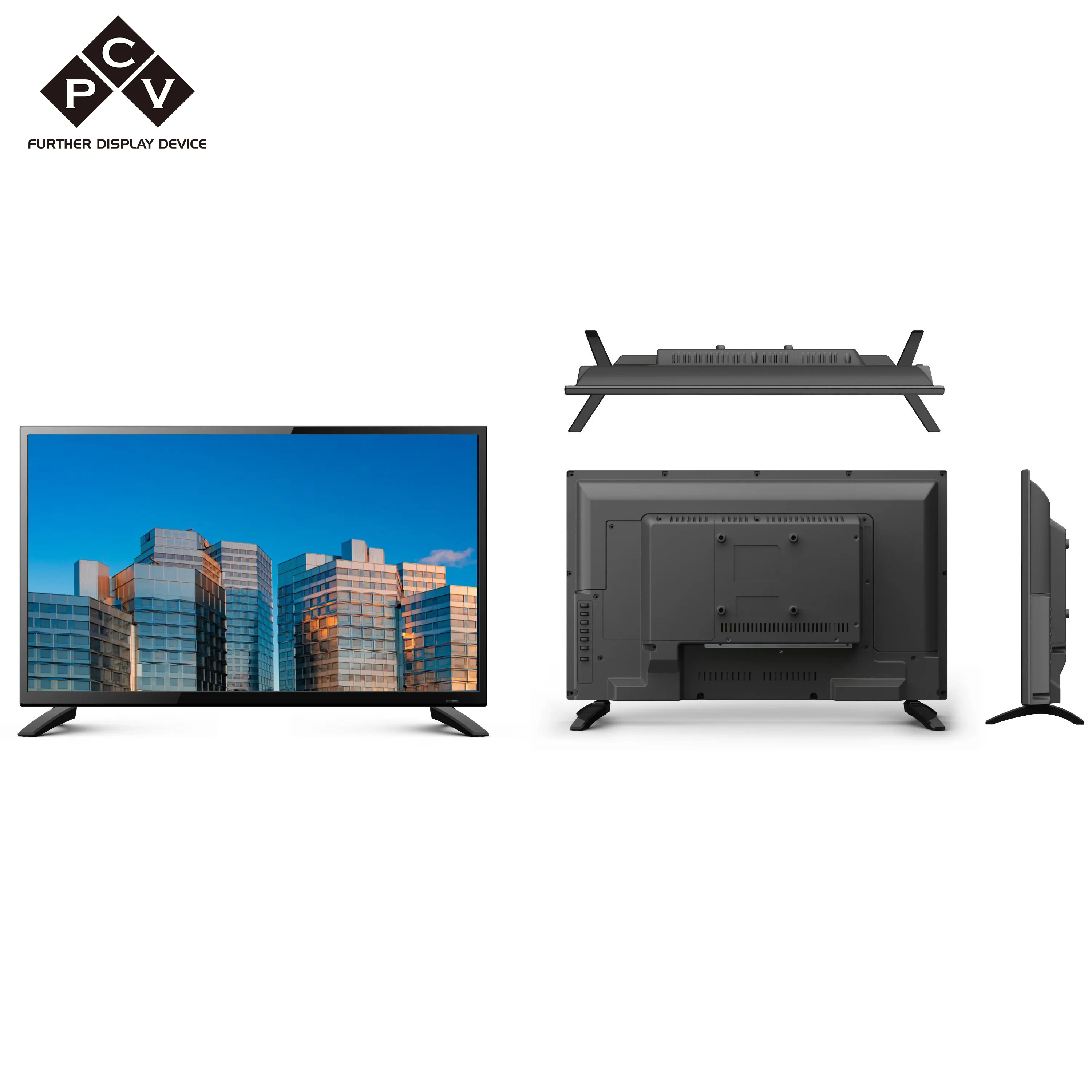 China factory wholesale HOT SALE smart tv frameless DVB T2S2 led backlight screen 22 24 32 inch TV low energy direct tv
