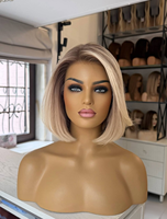 Perruque Sheitel juive de luxe en cheveux humains bruts européens, coupe bob, avec dentelle, nœuds simples, nœuds invisibles, pré-épilée, ligne de cheveux naturelle