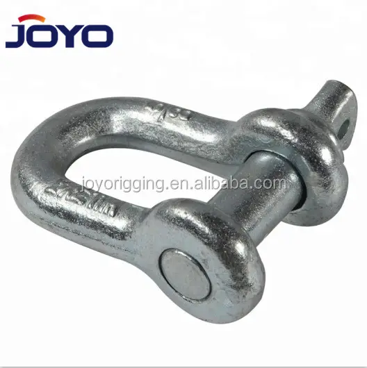 hot dip galvanized drop forged G210 high load lifting marine screw pin chain shackle