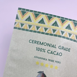 Cá Nhân Thiết Kế In Mùi Bằng Chứng Giấy Kraft Dây Kéo Túi PE Nhựa Cho Salad Cacao Cà Phê Gia Vị Với Logo Thương Hiệu - Product Image 3