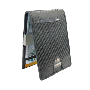 Custom Minimalist Slim Rfid Blocking <strong>Card</strong> <strong>Wallet</strong> Front Pocket Genuine Leather Men <strong>Wallet</strong> - Product Image 4