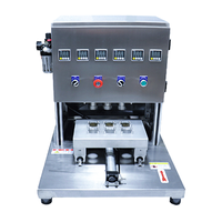 Petite machine d'emballage pneumatique de table pour sceller les feuilles d'aluminium fraîches pour les boissons, scelle les canettes, les bouteilles, les barils