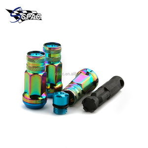 Rainbow Color Aluminum 10Pcs Blox Spike Wheel <strong>Lug</strong> <strong>Nuts</strong> Customized With logo - Product Image 3