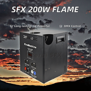 SITERUI SFX 200W vente chaude Machine à <span class=keywords><strong>flamme</strong></span> à trois voies nouveau modèle Performances de scène DMX Spray Fire Machine produit de glace sèche - Product Image 3