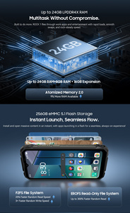 Blackview ROCK 1 6.56inch 8GB+256GB 15000mAh 90HZ Refresh Android 16 Fingerprint Unlock 2.01inch 60HZ Second Screen - Product Image 6