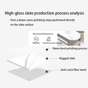 Meja Manikur <span class=keywords><strong>Salon</strong></span> Mewah Ekonomis Berbahan Besi dengan Permukaan Marmer, Dapat Disesuaikan Warna dan Cahayanya - Product Image 6